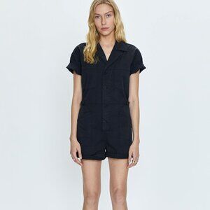 EUC PISTOLA 'Parker Field' Suit Short Romper, Black, Sz. M